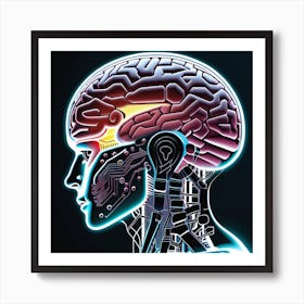 Human Brain 8 Art Print