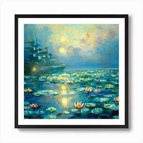 Water Lilies Canvas Art Print