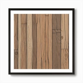 Wood Planks 8 Art Print