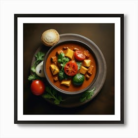 Thai Curry In A Bowl Art Print