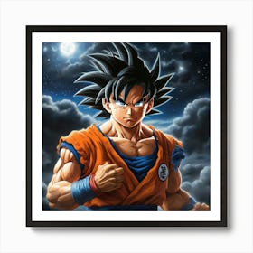 Dragon Ball Z Wallpaper 1 Art Print