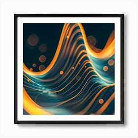 Abstract Wave Pattern 7 Art Print