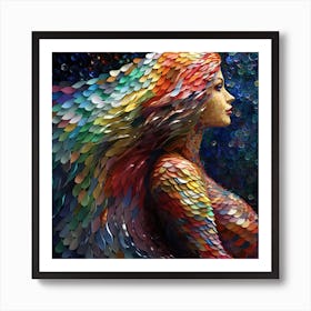 Maraclemente 3d Mosaic Mermaid Vibrant Metallic Colors Beautifu 2f011e9a 7eba 49fc 9a83 84f3c23c1733 Art Print