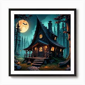 Haunted House Art Print