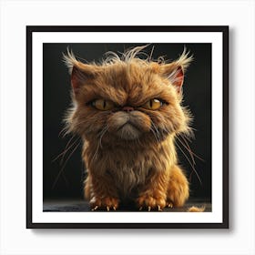 Angry Cat Art Print