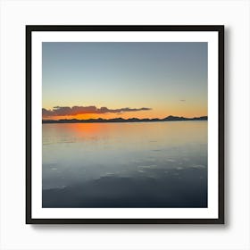 Sunset Over ocean Art Print