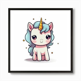 Cute Unicorn 495 Art Print