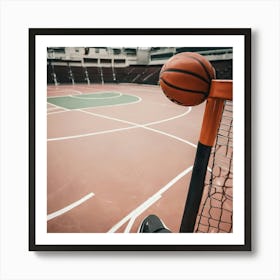 Basketball Court Stock Videos & Royalty-Free Footage Art Print