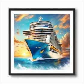 Cruise Ship Art Print