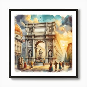 Arch Of Tuscany Art Print