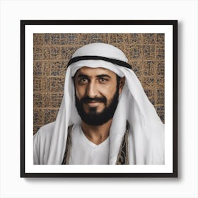 Portrait Of King Saud Art Print