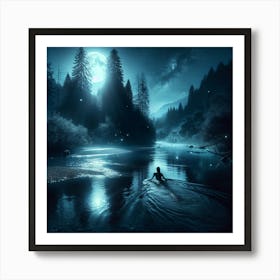 Night In The Forest_1 Art Print