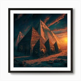 Egyptian Pyramids 5 Art Print