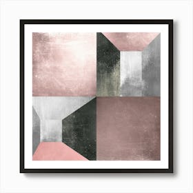 Marble And Pink 4 Art Print