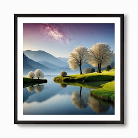 Landscape With Trees 8 Art Print