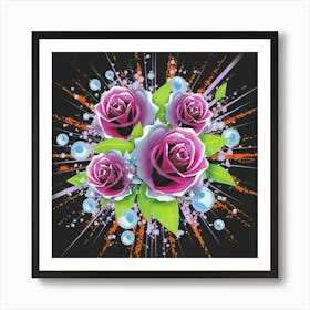 Gorgeous colorful spring flowers 12 Art Print