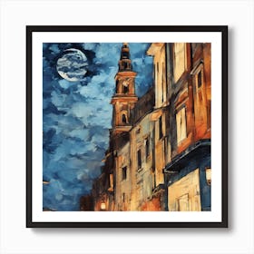 The magic of the city at night Art Print