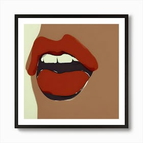 Hot Lips Art Print