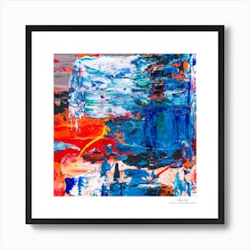 Contemporary art, modern art, mixing colors together, hope, renewal, strength, activity, vitality. American style.70 Art Print