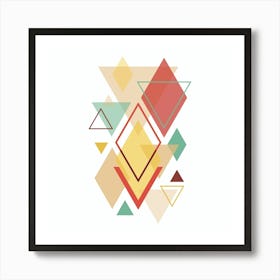 Geometric Triangles Art Print