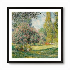 Claude Monet'S Garden 1 Art Print