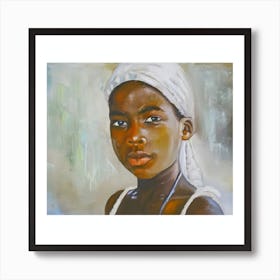 Beautiful African Girl Art Print