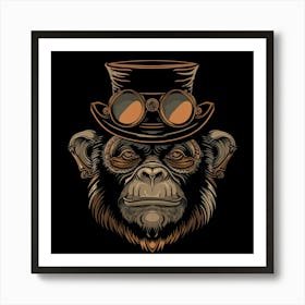 Steampunk Monkey 29 Art Print