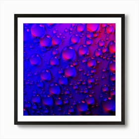 Water Droplets Art Print