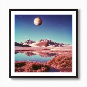 Pink Planets Art Print