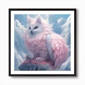 Pink Owl Art Print