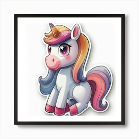 Unicorn Sticker 86 Art Print