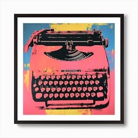 Typewriter Pop Art 4 Art Print