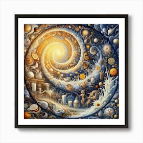 Spiral Universe Art Print