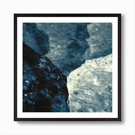 An Icy Map Of The Colorado River Art Print