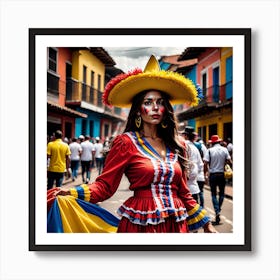 Colombian Woman Art Print