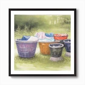 Laundry Day Art Prin) Art Print