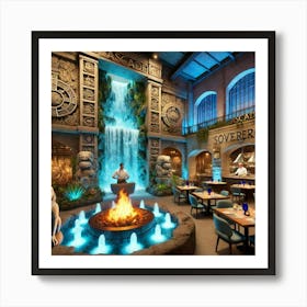 A Unique Mayan Themed Restaurant Inspired By The C Art Print