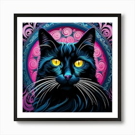 Black Cat Art Print