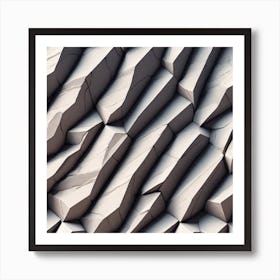 Abstract Stone Wall Art Print