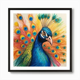 Peacock 58 Art Print