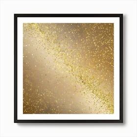 Gold Glitter Background 2 Art Print