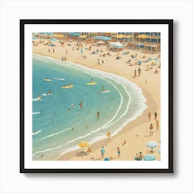 San Diego Beach 2 Art Print