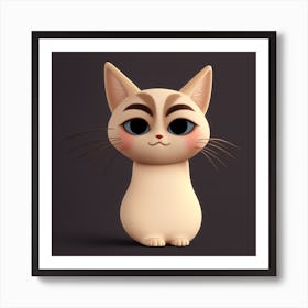 Cute Cat Art Print