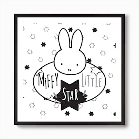 Miffy Little Star Square Art Print