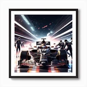 Racing car Created by using Imagine AI Art Art Print