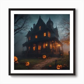 Haunted House 1 Art Print