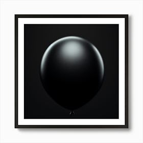 Black Balloon Art Print