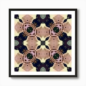 Watercolor Abstraction Mandala Art Print