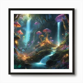 Fairytale Forest Paintings Art Print 3 Art Print