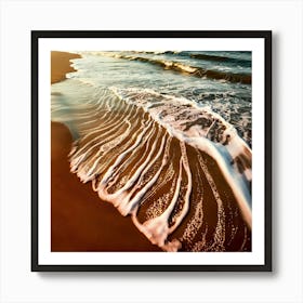 Waves On The Beach Art Print